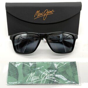 Maui Jim Onshore MJ 798 02 Gloss Black Frame Gray Polarized Sunglasses
